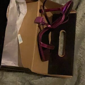 Fashion nova lock strap heels